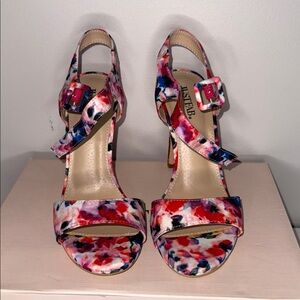 JustFab Multicolor Strappy Heels